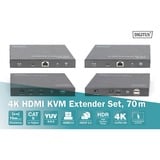 Digitus 4K HDMI KVM Extender Sæt, HDMI-udvidelse forlænger 