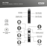 Digitus DN-170096 OnLine, UPS Sort