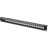 Digitus DN-91411 patch panel 1U Sort, Sort, Reolmontering, 1U, 483 mm, 1,5 mm, 560 mm