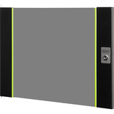 Digitus Glasfrontdør til 19" 9U vægboks Unique-serien, Frontpanel Sort