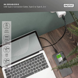 Digitus USB 2.0 tilslutningskabel USB-A > USB-C Sort