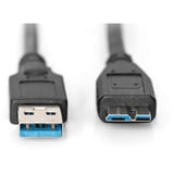 Digitus USB 3.2 Gen 1 tilslutningskabel USB-A > Micro USB-B Sort