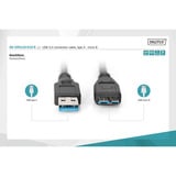 Digitus USB 3.2 Gen 1 tilslutningskabel USB-A > Micro USB-B Sort