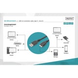 Digitus USB 3.2 Gen 1 tilslutningskabel USB-A > Micro USB-B Sort