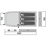 Easy Camp Tunnel telt Hemsedal 3 olivengrøn