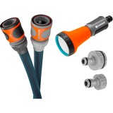 GARDENA Tekstilslange Liano Xtreme 1/2", 15 meter sæt mørk grå/Orange