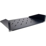 Inter-Tech 88887344 tilbehør til rack Stativhylde, Det nederste rum Sort, Stativhylde, Sort, 2U, 480 mm, 300 mm, 89 mm