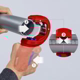 KNIPEX 90 23 02 BK, Rørskærer Rød/Blå