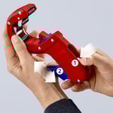 KNIPEX Rørskærer DPT50 Rød/Blå