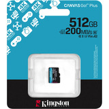 Kingston SDCG4/512GBSP, Hukommelseskort Sort