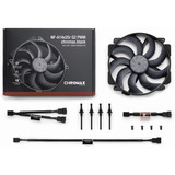 Noctua NF-A14x25r G2 PWM chromax.black, Sag fan 