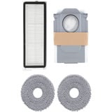 Roborock Qrevo Edge 5V1 Poseløs Sort, Støvsuger robot Sort, Poseløs, Sort, Rund, Støvpose, 3 hjul, 60 dB