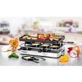 Rommelsbacher RC 1400 raclette grill 8 person(er) 1200 W Rustfrit stål rustfrit stål/Sort, 1200 W, 230 V, 445 mm, 395 mm, 150 mm, 4,12 kg