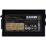 SilverStone SX650-G enhed til strømforsyning 650 W 20+4 pin ATX SFX Sort, PC strømforsyning Sort, 650 W, 90 - 264 V, 47 - 63 Hz, Aktiv, 110 W, 650 W