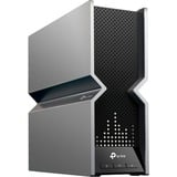 TP-Link Archer BE800 trådløs router Multi-Gigabit Ethernet Tri-band (2,4 GHz/5 GHz/6 GHz) Sort, Rustfrit stål, Mesh router Wi-Fi 7 (802.11be), Tri-band (2,4 GHz/5 GHz/6 GHz), Ethernet LAN, Sort, Rustfrit stål, Bordplade router