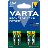 Varta -5703B/4 Husholdningsbatterier Genopladeligt batteri, AAA, Nikkel-Metalhydrid (NiMH), 1,2 V, 4 stk, 1000 mAh