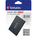 Verbatim Vi550 2 TB, Solid state-drev Sort