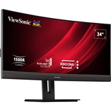ViewSonic VG3456C, LED-skærm Sort (mat)