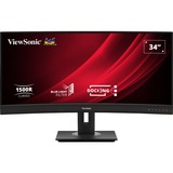 ViewSonic VG3456C, LED-skærm Sort (mat)