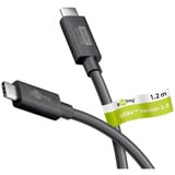 goobay USB4 Version 2.0 Kabel, USB-C stik > USB-C stik, 80Gbit/s Sort