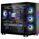 ALTERNATE AGP-WINDOW-INT-11, Gaming PC Sort/gennemsigtig