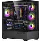 ALTERNATE Custom PC Series • Red Thunder Elements, Gaming PC Sort/gennemsigtig