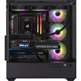 ALTERNATE Custom PC Series • Red Thunder Elements, Gaming PC Sort/gennemsigtig