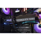 ALTERNATE Custom PC Series • Red Thunder Elements, Gaming PC Sort/gennemsigtig
