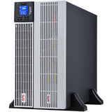 APC Easy UPS On-Line, 6000VA, Lithium-ion Sort/Sølv, 6kVA/6kW, Lithium-ion, Rack/Tower 5U, 230V, 1 Hard wire (1P+N+E) outlet, Intelligent Card Slot, Extended runtime, W/ rail kit, Dobbeltkonvertering (online), 6 kVA, 6000 W, Sine, 120 V, 300 V
