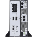 APC Easy UPS On-Line, 6000VA, Lithium-ion Sort/Sølv, 6kVA/6kW, Lithium-ion, Rack/Tower 5U, 230V, 1 Hard wire (1P+N+E) outlet, Intelligent Card Slot, Extended runtime, W/ rail kit, Dobbeltkonvertering (online), 6 kVA, 6000 W, Sine, 120 V, 300 V