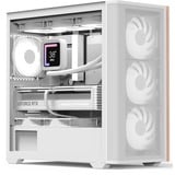 Aerocool D301A Mini Tower Hvid, Træ, Towerkabinet Hvid, Mini Tower, PC, Hvid, Træ, micro ATX, Mini-ITX, Acrylonitrilbutadienstyren, SPCC, Spil