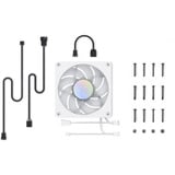 Alphacool Apex Stealth Metall Aurora 120, Sag fan Hvid