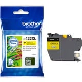 Brother LC-422XLY blækpatron 1 stk Original Gul Gul, 1 stk, 1500 Sider, Enkelt pakke