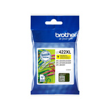 Brother LC-422XLY blækpatron 1 stk Original Gul Gul, 1 stk, 1500 Sider, Enkelt pakke