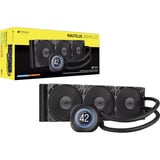 Corsair NAUTILUS 360 LCD Renoveret, Vandkøling Sort