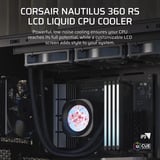 Corsair NAUTILUS 360 LCD Renoveret, Vandkøling Sort