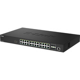 D-Link DMS-1250-28P/E netværksswitch Administreret L2 2.5G Ethernet (100/1000/2500) Strøm over Ethernet (PoE) Sort Sort, Administreret, L2, 2.5G Ethernet (100/1000/2500), Strøm over Ethernet (PoE), Stativ-montering