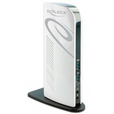DeLOCK 87771 dockingstation Ledningsført Sort, Hvid, Docking station Sort/Hvid, Ledningsført, 3,5 mm, 10,100,1000 Mbit/s, Sort, Hvid, 2560 x 1440 pixel, 100 - 240 V