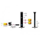 DeLOCK 87771 dockingstation Ledningsført Sort, Hvid, Docking station Sort/Hvid, Ledningsført, 3,5 mm, 10,100,1000 Mbit/s, Sort, Hvid, 2560 x 1440 pixel, 100 - 240 V