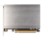 DeLOCK PCI Express x16 kort til 4x intern NVMe M.2 Key, Interface card 