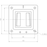 Digitus DA-90303-1 skærmbeslag og -stativer 68,6 cm (27") Sort Væg, Wall Mount Sort, 18 kg, 68,6 cm (27"), 75 x 75 mm, 100 x 100 mm, Sort