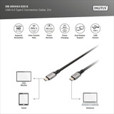 Digitus DB-300443-030-S, Kabel Sort/grå