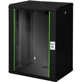 Digitus SoHo Line 16U 19" Wall Mounting Cabinet Vægmonteret stativ Sort, IT kabinet Sort, Vægmonteret stativ, 16U, 100 kg, 30 kg, Sort