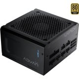 FSP ADVAN-850GM enhed til strømforsyning 850 W 20+4 pin ATX ATX Sort, PC strømforsyning 850 W, 100 - 240 V, 5.5 A, Aktiv, 100 W, 850 W