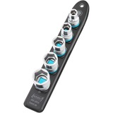 Hazet SmartRail 1/2" topnøglesæt sekskantet, 5 dele Sort