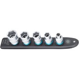 Hazet SmartRail 1/2" topnøglesæt sekskantet, 5 dele Sort