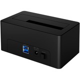 ICY BOX IB-1121-U3 USB 3.2 Gen 1 (3.1 Gen 1) Type-A Sort, Docking station Sort, HDD, SATA, Serial ATA II, Serial ATA III, 2.5,3.5", USB 3.2 Gen 1 (3.1 Gen 1) Type-A, Sort, Plast