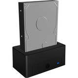 ICY BOX IB-1121-U3 USB 3.2 Gen 1 (3.1 Gen 1) Type-A Sort, Docking station Sort, HDD, SATA, Serial ATA II, Serial ATA III, 2.5,3.5", USB 3.2 Gen 1 (3.1 Gen 1) Type-A, Sort, Plast