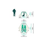 Jack Wolfskin Kuppelzelt STRATOS LITE II, Telt Grøn