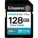 Kingston SDG4/128GB, Hukommelseskort Sort